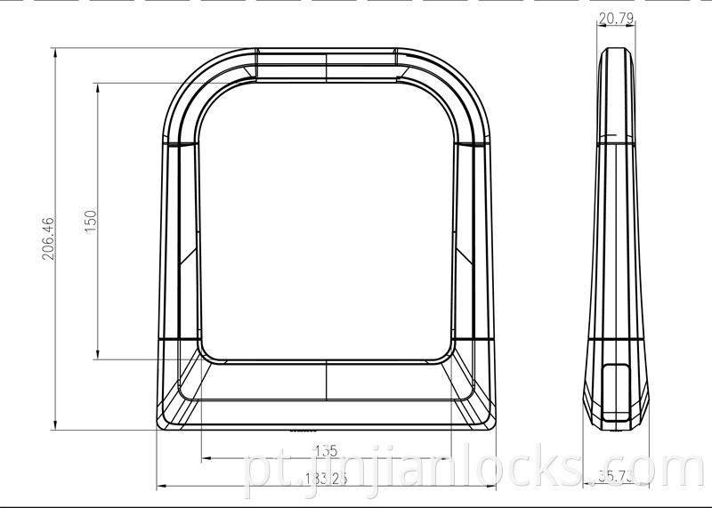 Novo design revestido com silício D nítido para serviço pesado u trava bloqueio bloqueio ebike locl